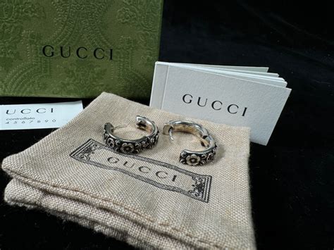 gucci 男 裝 耳環|男裝銀飾品 .